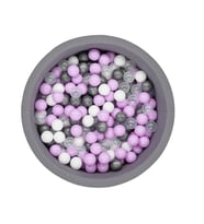 Wellgro Bubble Pops Gri Top Havuzu - Gri/Beyaz/Seffaf/Lila Top