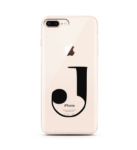 Iphone 8 Plus Harf Tasarımlı Telefon Kılıfı J-Harfi 