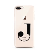 Iphone 8 Plus Harf Tasarımlı Telefon Kılıfı J-Harfi 