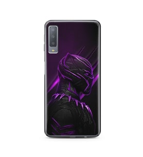 Black Panter Tasarım Süper Şeffaf Silikon Telefon Kılıfı Samsung A7 (2017)