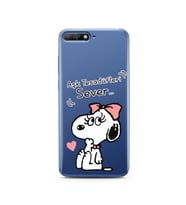 Snoopy Tasarımlı Süper Şeffaf Silikon Telefon Kılıfı Huawei Y6 2018
