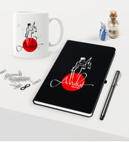 BK Gift Kişiye Özel Avukat Temalı Siyah Defter Kalem Kupa Seti - 11 (Model 1)