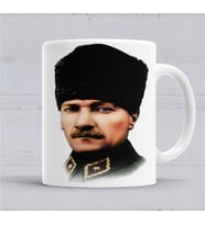 Mustafa Kemal Atatürk Kupa Bardak  Porselen