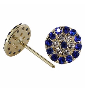 Küpe Sosyetegözü 0,87 Gram 14 Ayar Altın
