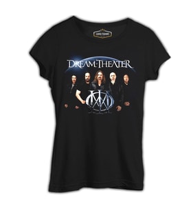 Dream Theater - Grup Siyah Kadın Tshirt