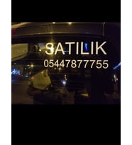 2 Adet Satılık yazısı arka ön cam için Yapıştırma