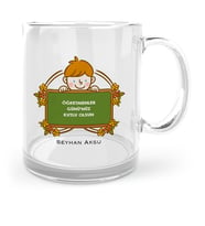 BK Gift Kişiye Özel Öğretmenler Gününüz Kutlu Olsun Cam Kupa Bardak  4