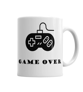 Gamer Game Over Kupa Bardak Porselen