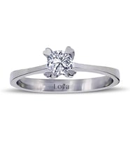 Lova E Renk 0,27 Karat Pırlanta Tektaş Yüzük - 1070002