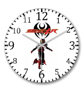 Kamen Rider Kiva Duvar Saati Bombeli Gercek Cam