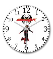 Kamen Rider Kiva Duvar Saati Bombeli Gercek Cam