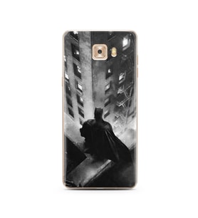 Batman Tasarım Süper Şeffaf Silikon Telefon Kılıfı Samsung C9 Pro