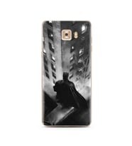 Batman Tasarım Süper Şeffaf Silikon Telefon Kılıfı Samsung C9 Pro