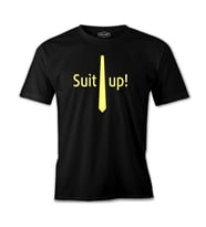 How I Met Your Mother - Suit Up Siyah Erkek Tshirt