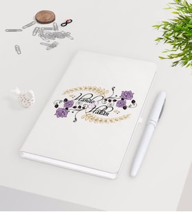 BK Gift Kişiye Özel Sevgililer Günü Beyaz Defter Kalem Seti-124