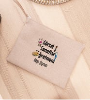 Görsel Sanatlar Öğretmeni Keten Bez El Çantası