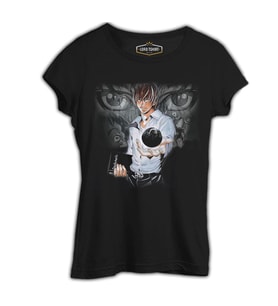Death Note - 3 Siyah Kadın Tshirt