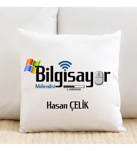Bilgisayar Mühendisine Özel İsimli Yastık