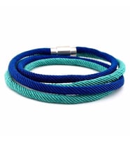 TURKUAZ LACİVERT MANYETİK KLİPS SARMA ERKEK BİLEKLİK BT442