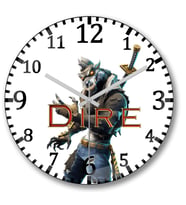 Fortnite Dire Skin  Duvar Saati Bombeli Gercek  Cam---Ücretsiz Ka