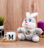 Baş Harfli Fincan ve Peluş Tavşan