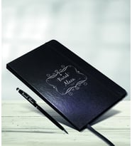 Kişiye Özel Siyah Defter Touchpen Kalem Hediye Seti Model-25