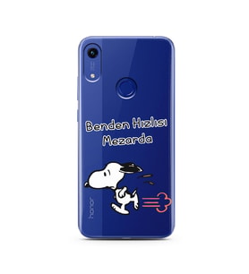 Snoopy Tasarımlı Süper Şeffaf Silikon Telefon Kılıfı Huawei Honor 8A 