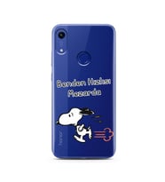 Snoopy Tasarımlı Süper Şeffaf Silikon Telefon Kılıfı Huawei Honor 8A 