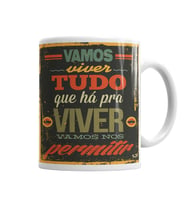 Vamos Viver Tudo Kupa Bardak Porselen
