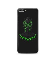 Black Panter Tasarım Süper Şeffaf Silikon Telefon Kılıfı Huawei PSmart (2018)