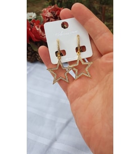 LAL AKSESUAR Kadın Zircon Küpe Çift