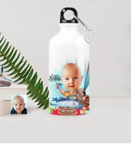 BK Gift Kişiye Özel Bebek Doğum Günü Karikatürlü Metal Suluk 500 Ml 1