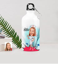 BK Gift Kişiye Özel Hemşire Karikatürlü Metal Suluk 500 Ml 2