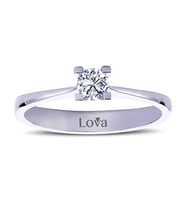 Lova F Renk 0,21 Karat Pırlanta Tektaş Yüzük - 1030001