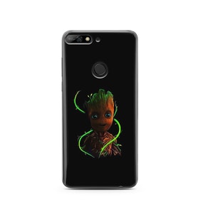 Baby Groot Tasarım Süper Şeffaf Silikon Telefon Kılıfı Huawei Y7 2018