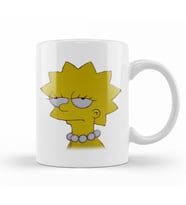 Lisa Simpson Entediada Kupa Bardak Porselen