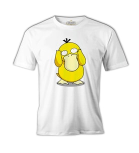Pokemon - Psyduck Beyaz Erkek Tshirt