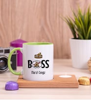 Patron Ahşap Altlıklı Mumlu Yeşil Kupa Bardak