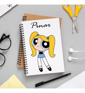 Powerpuff Girls Bubbles Defteri Kişiye Özel