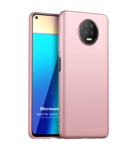 Microsonic Matte Silicone Infinix Note 7 Kılıf Rose Gold
