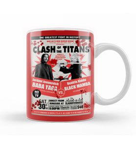 Fight Clash of Titans Kupa Bardak Porselen
