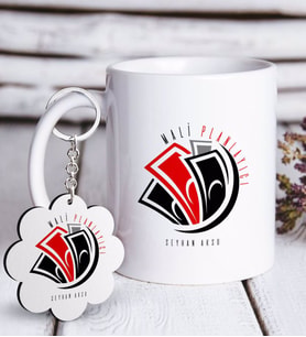 BK Gift Kişiye Özel Mesleki Mali Planlayıcı Beyaz Kupa ve Anahtarlık Hediye Seti-1 (Model 1)