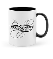 BK Gift Kişiye Özel Mesleki Resepsiyonist Siyah Kupa Bardak  2