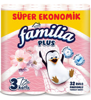 Familia Plus Tuvalet Kağıdı 3 Katlı 32 Li Paket Parfümlü (Yeni)