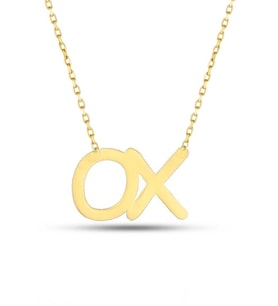 MOOM MÜCEVHERAT Kadın 14 Ayar Altın Mini OX kolye