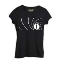 James Bond - Never Say Never Siyah Kadın Tshirt