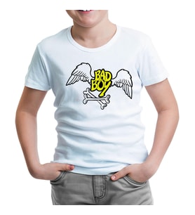 Bad Boy - Wings Beyaz Çocuk Tshirt