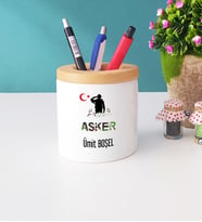 Asker Tasarımlı Kişiye Özel Hediye Asker Kalemlik