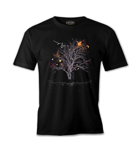 Ağaç Perisi Siyah Erkek Tshirt