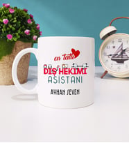 Mesajlı Diş Hekimi Asistanı Kupa Bardak
